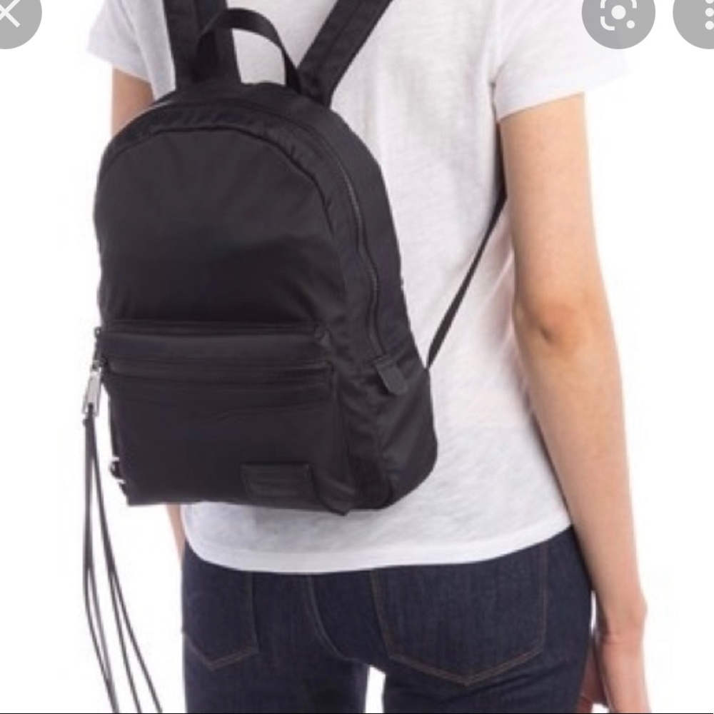 Used nylon backpack